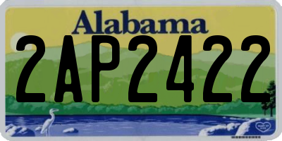 AL license plate 2AP2422