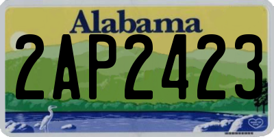 AL license plate 2AP2423