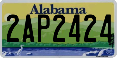 AL license plate 2AP2424