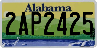 AL license plate 2AP2425