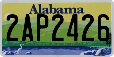 AL license plate 2AP2426