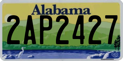 AL license plate 2AP2427