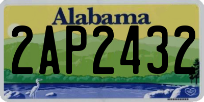 AL license plate 2AP2432