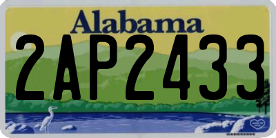 AL license plate 2AP2433