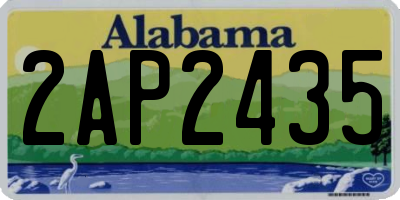 AL license plate 2AP2435