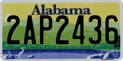 AL license plate 2AP2436