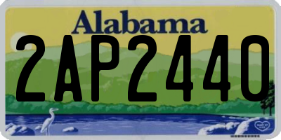 AL license plate 2AP2440