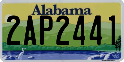 AL license plate 2AP2441