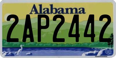 AL license plate 2AP2442