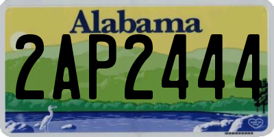 AL license plate 2AP2444