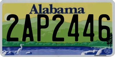AL license plate 2AP2446