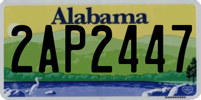 AL license plate 2AP2447