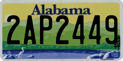 AL license plate 2AP2449