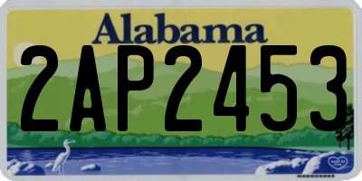 AL license plate 2AP2453