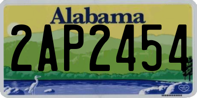 AL license plate 2AP2454