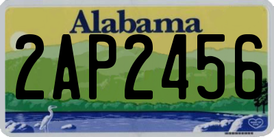 AL license plate 2AP2456