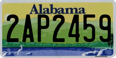AL license plate 2AP2459