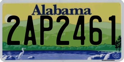 AL license plate 2AP2461