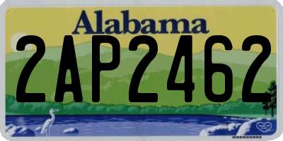 AL license plate 2AP2462