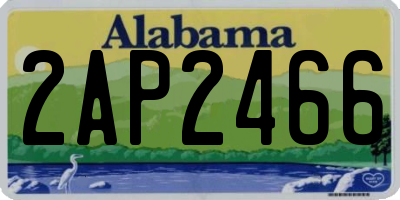 AL license plate 2AP2466