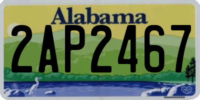 AL license plate 2AP2467