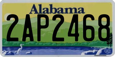 AL license plate 2AP2468