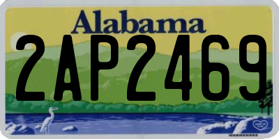 AL license plate 2AP2469