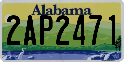 AL license plate 2AP2471