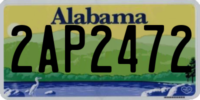AL license plate 2AP2472
