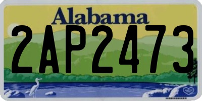 AL license plate 2AP2473