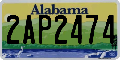 AL license plate 2AP2474