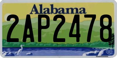 AL license plate 2AP2478