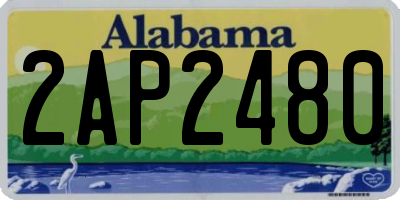 AL license plate 2AP2480