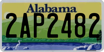 AL license plate 2AP2482