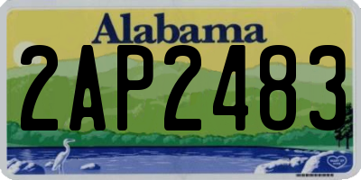 AL license plate 2AP2483