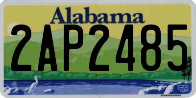 AL license plate 2AP2485
