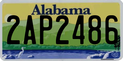 AL license plate 2AP2486
