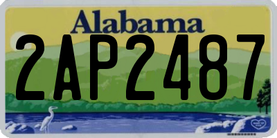 AL license plate 2AP2487