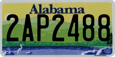 AL license plate 2AP2488