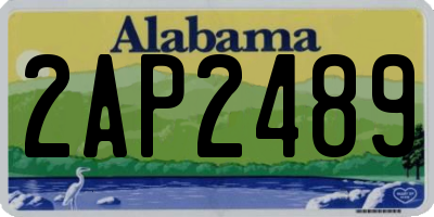 AL license plate 2AP2489