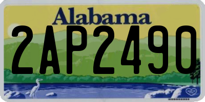 AL license plate 2AP2490