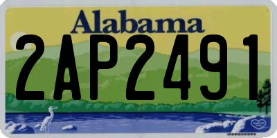 AL license plate 2AP2491