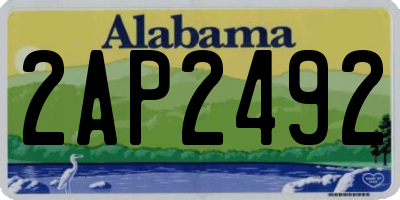 AL license plate 2AP2492