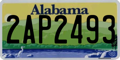 AL license plate 2AP2493