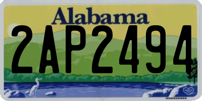 AL license plate 2AP2494