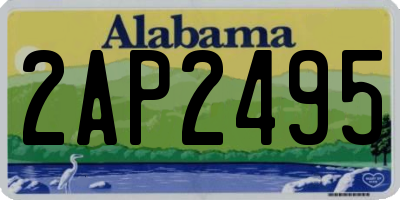 AL license plate 2AP2495