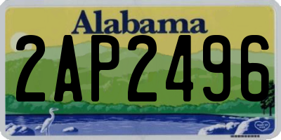AL license plate 2AP2496