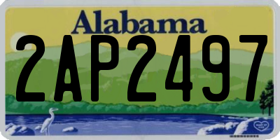 AL license plate 2AP2497