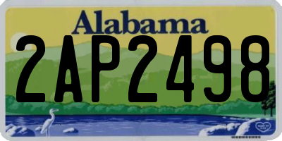 AL license plate 2AP2498