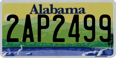 AL license plate 2AP2499